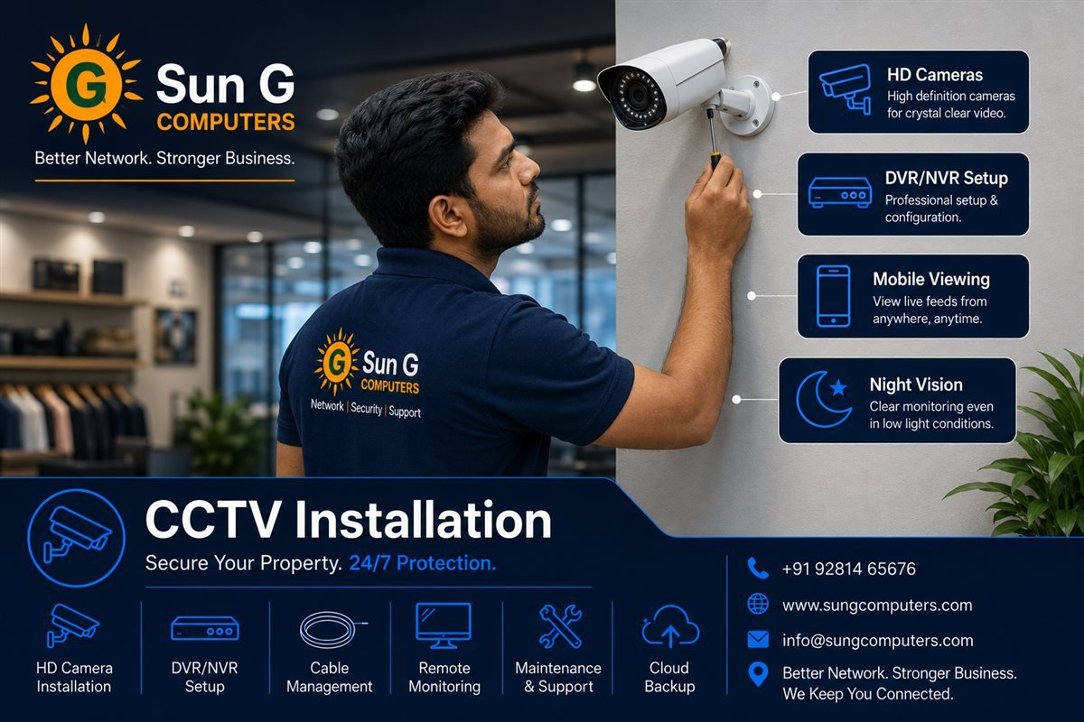 CCTV Installation - Sun G Computers