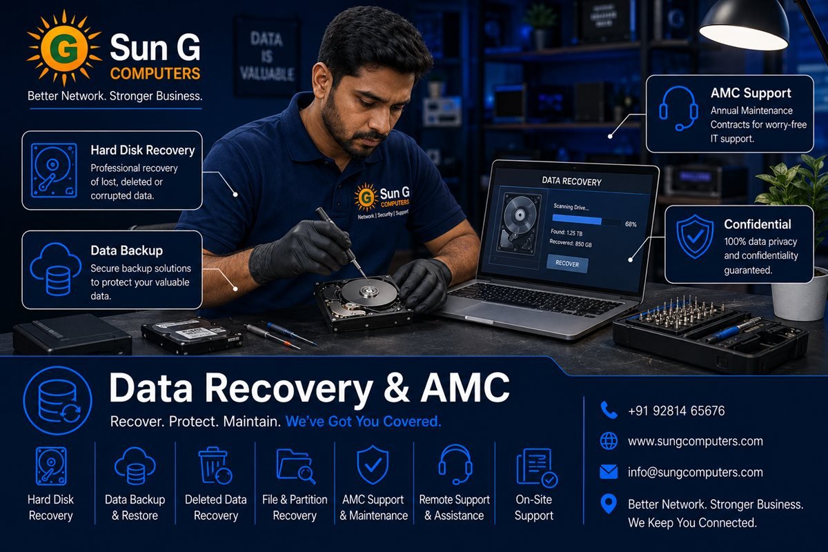 Data Recovery & AMC - Sun G Computers